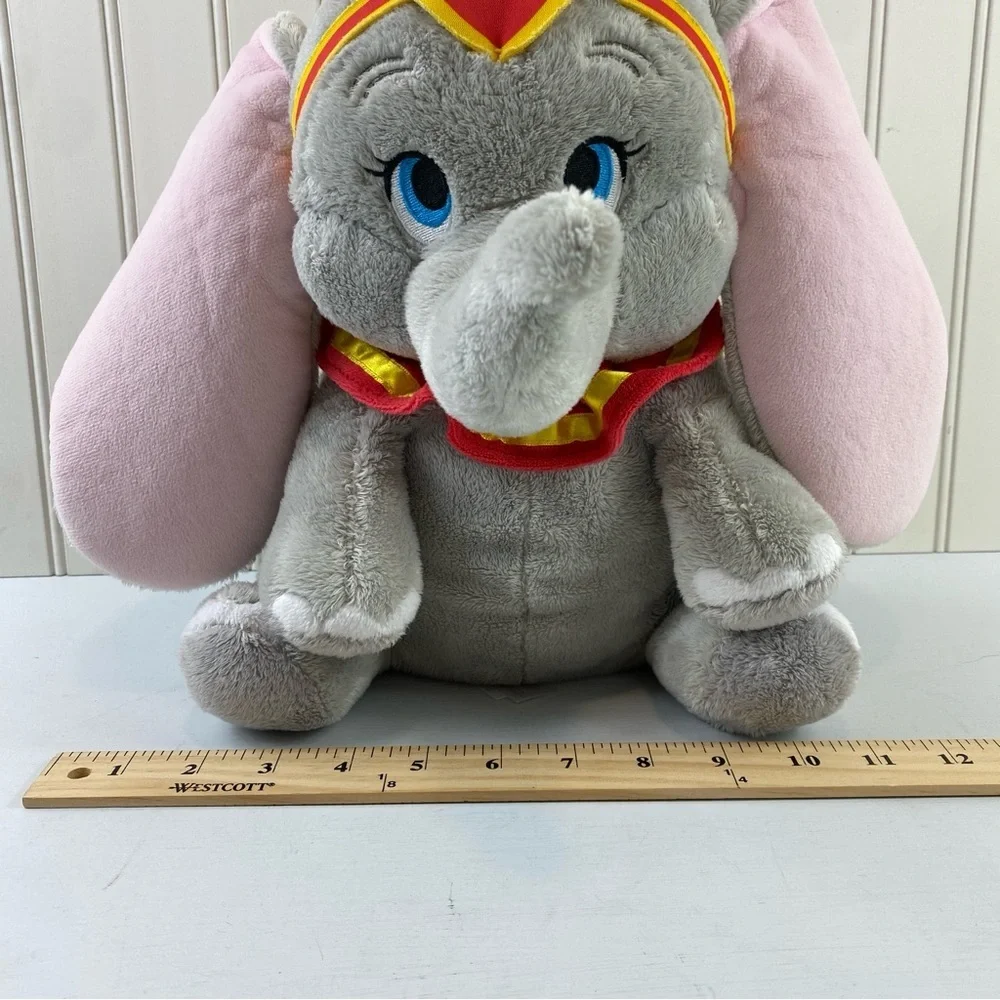 Disney Official Disney Parks Gray and Pink Elephant‎ Stuffed Animal 11”